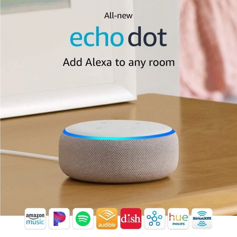Amazon Echo Dot 3rd Generation-Blue&White